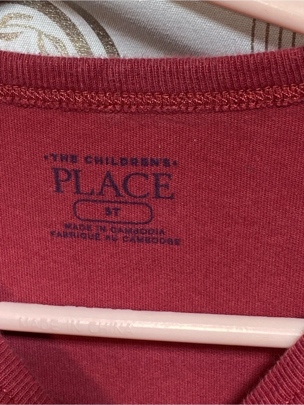 The Children's Place Red Long-Sleeve Football Graphic Tee